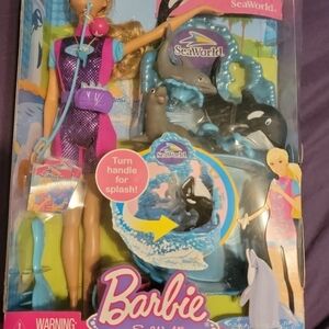 Barbie SeaWorld Adventure Doll with Pink and Purple Outfit